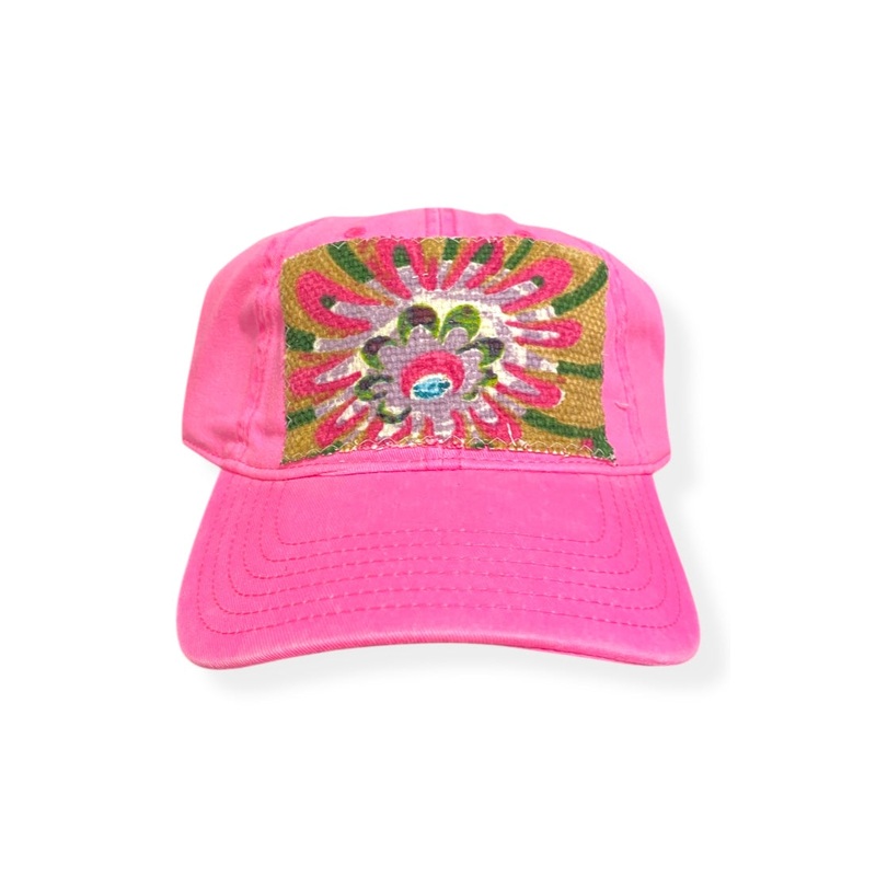Kilim Baseball Hat – Hot Pink 65