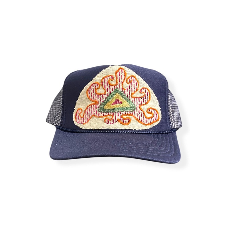 Kilim Trucker Hat – Navy 249