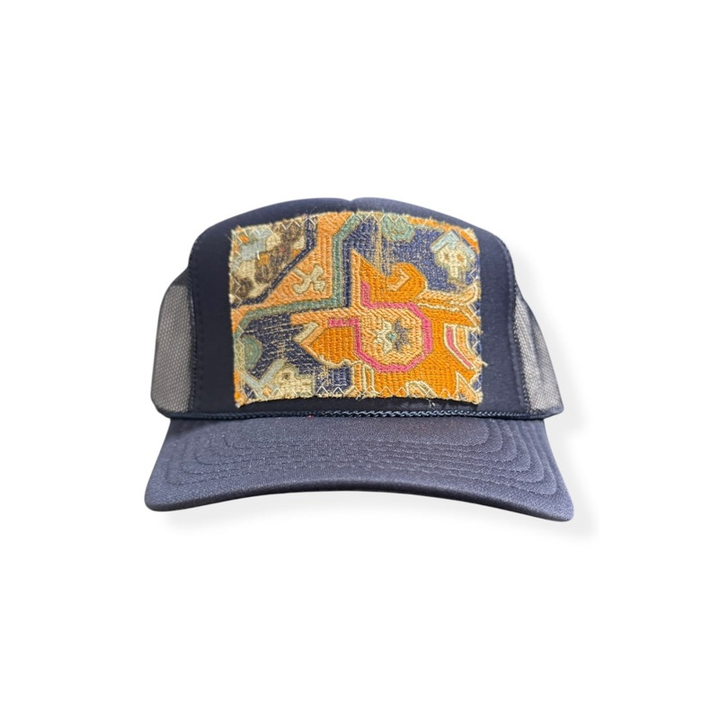Kilim Trucker Hat – Navy 258