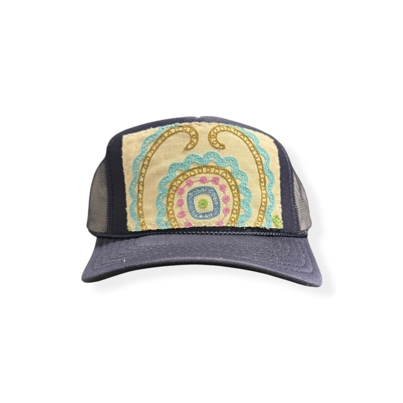 Kilim Trucker Hat – Navy 259