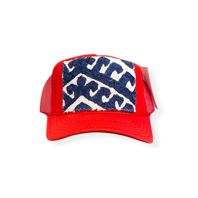 Kilim Trucker Hat – Red 336