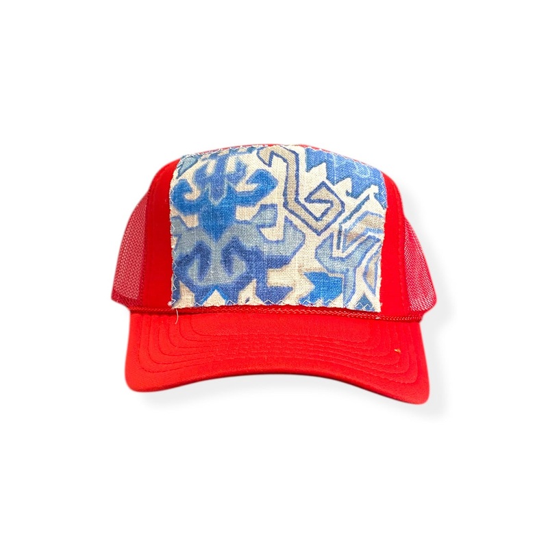 Kilim Trucker Hat – Red 337