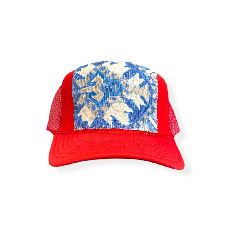 Kilim Trucker Hat – Red 343
