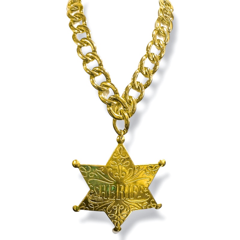 Made in the Deep South 1960s Sheriff Badge 1970s Necklace