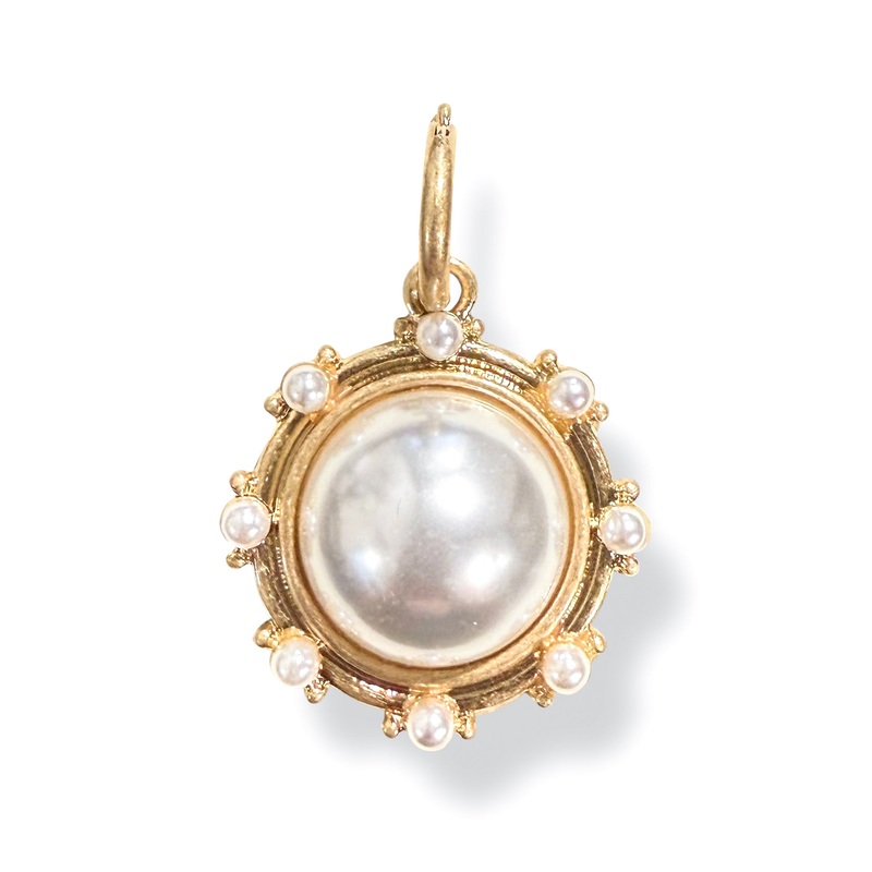 Time Of My Life Dome Pearl Charm Pendant