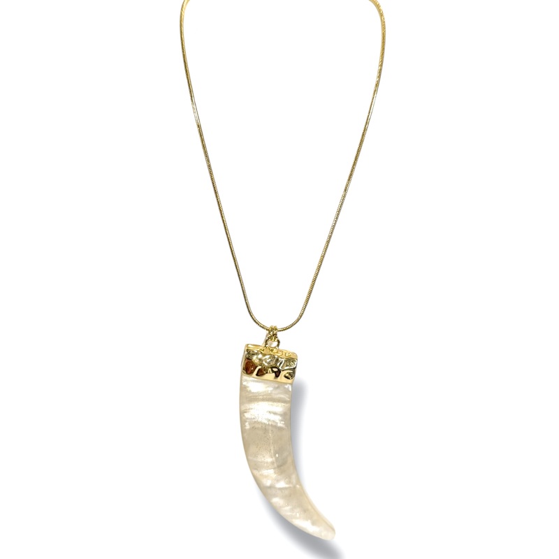 Where Were You Horn Pendant Necklace
