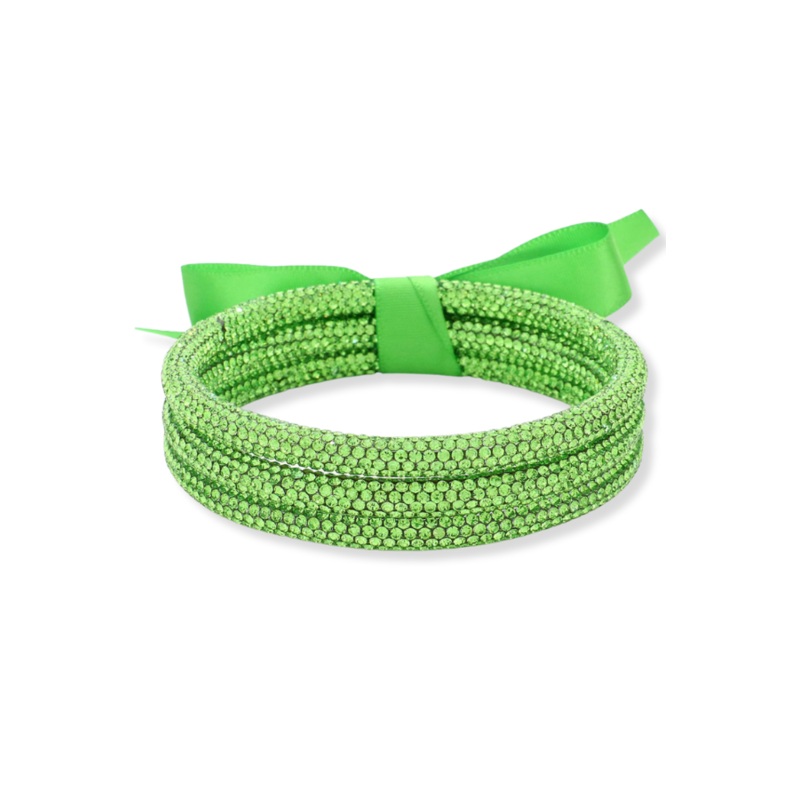 Bright Like A Diamond Lime Green Bracelet Set