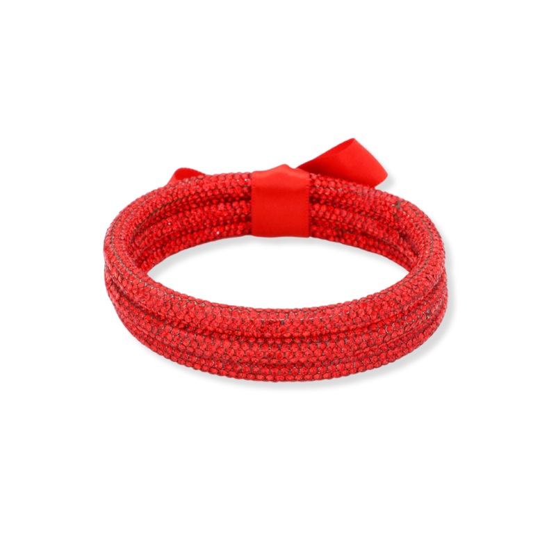Bright Like A Diamond Red Bracelet Set