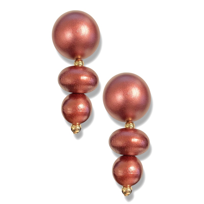 No Good Feeling Wooden Drop Earrings