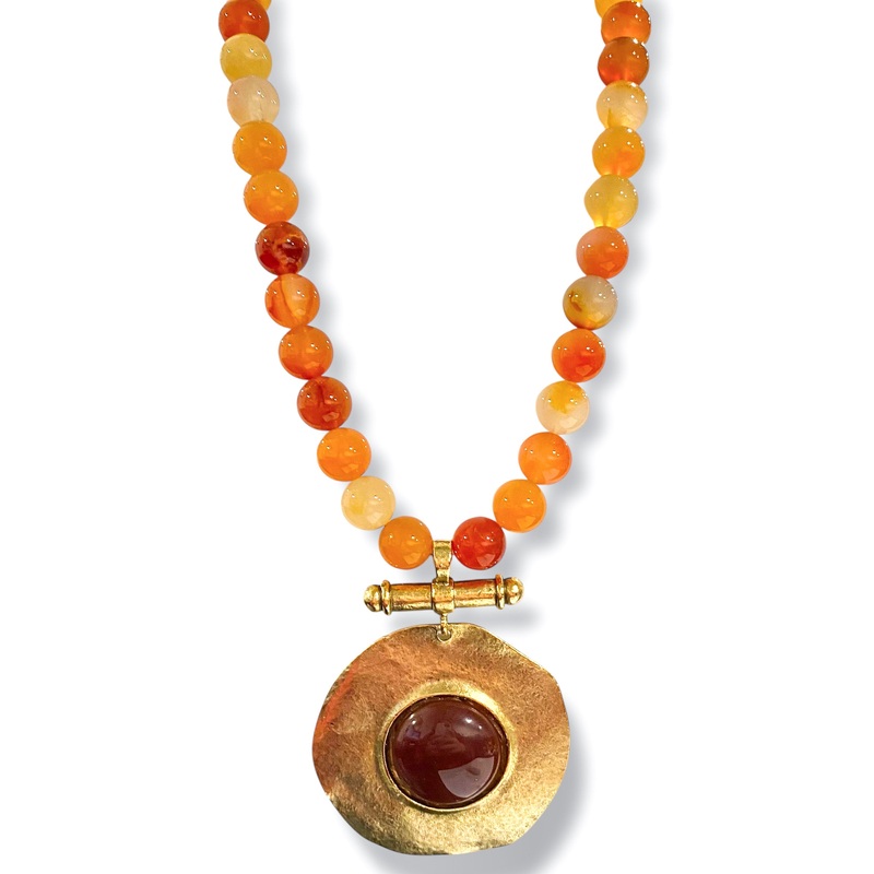 YOCHI Falling For You Beaded Statement Necklace