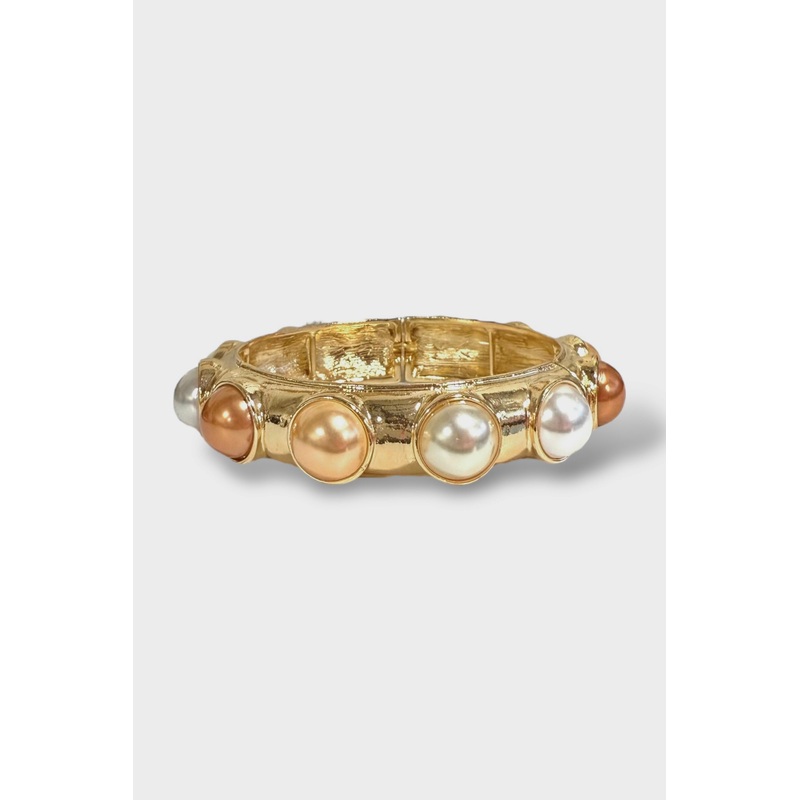 Just in Time Pearl Station Stretch Bracelet