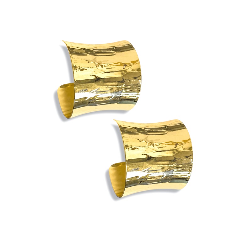 Best Time Wide & Textured Hoop Earrings