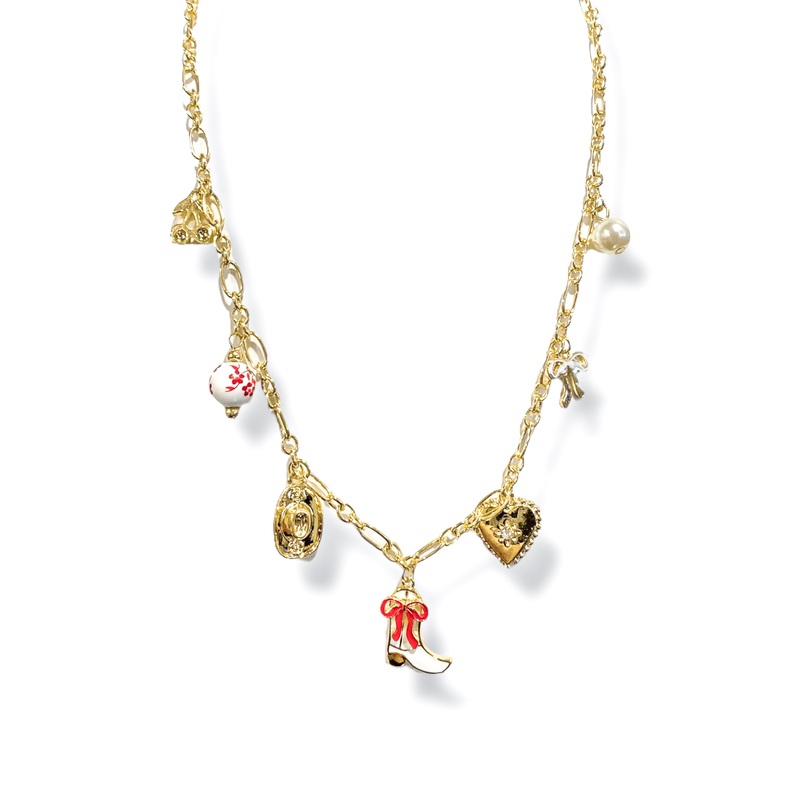 Boot’n And Scoot’n Gold Charm Bracelet