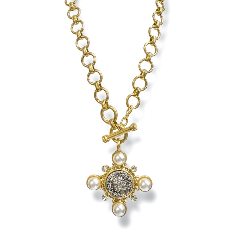 Calling You Mine Gold Pendant Necklace