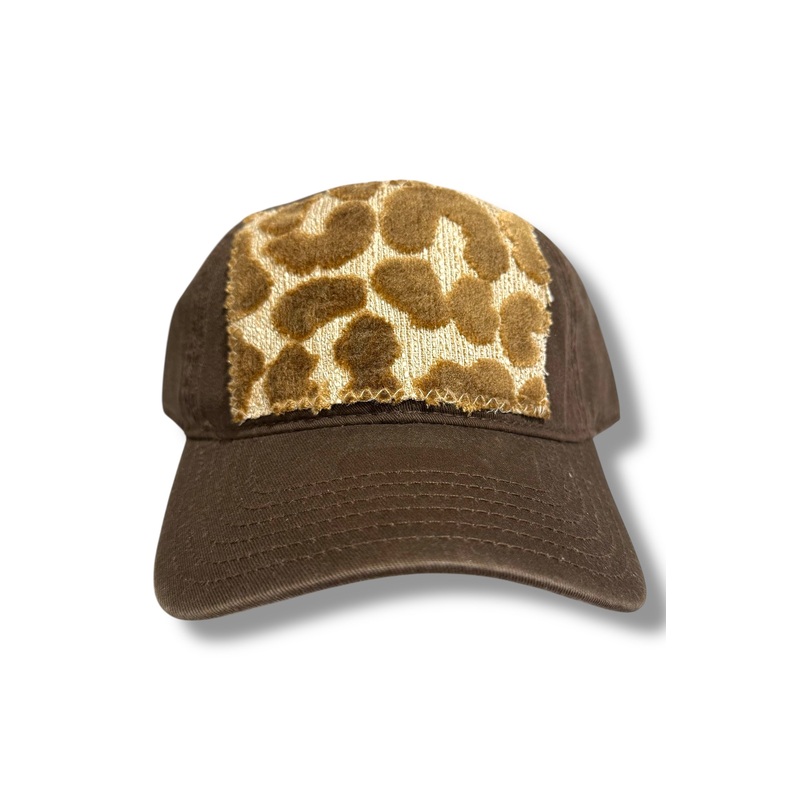 Kilim Baseball Hat – Brown w/Leopard