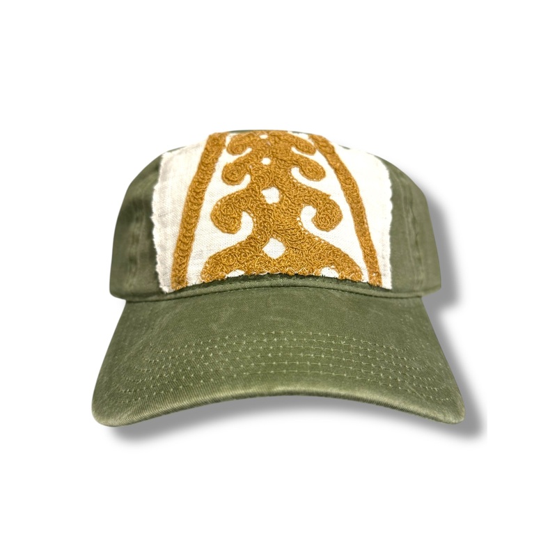 Kilim Baseball Hat – Olive 1