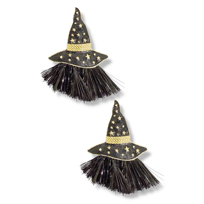 Something Is Brewing Witch Hat Earrings