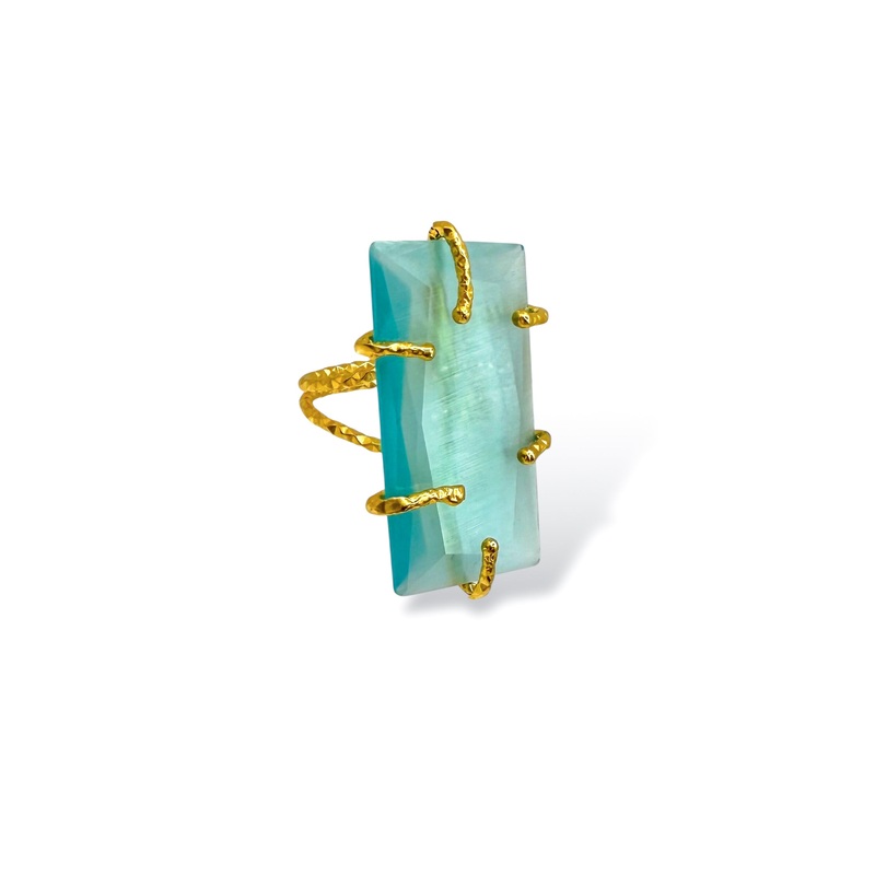 Virtue Rita Mint Adjustable Ring