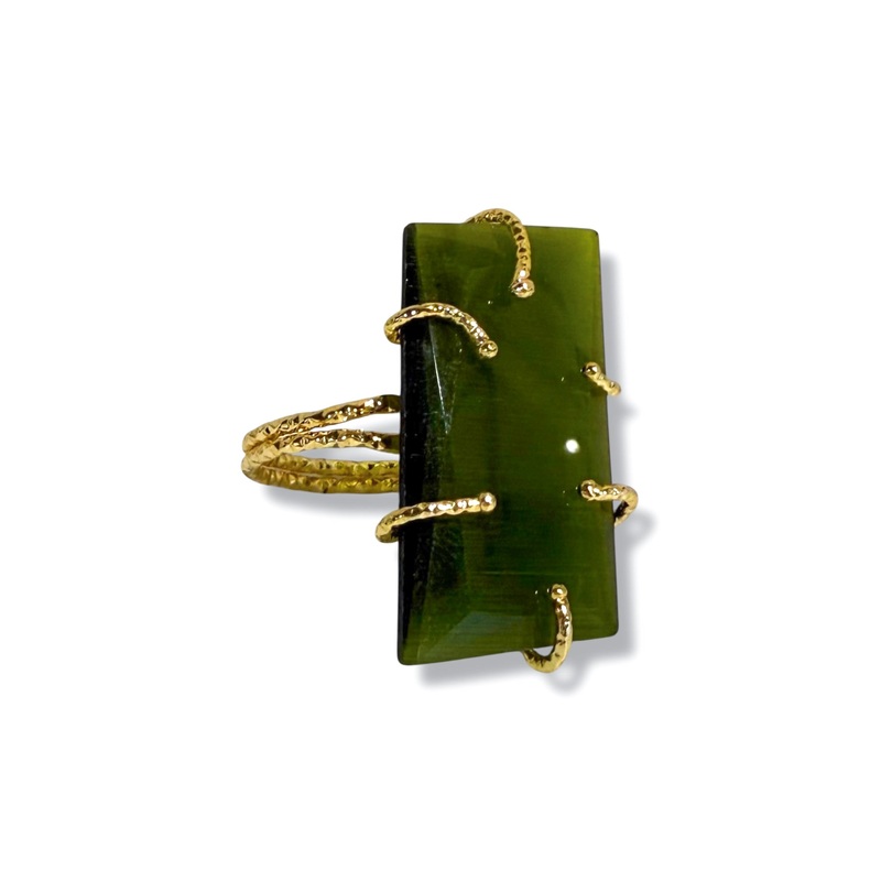 Virtue Rita Olive Ring|Olive