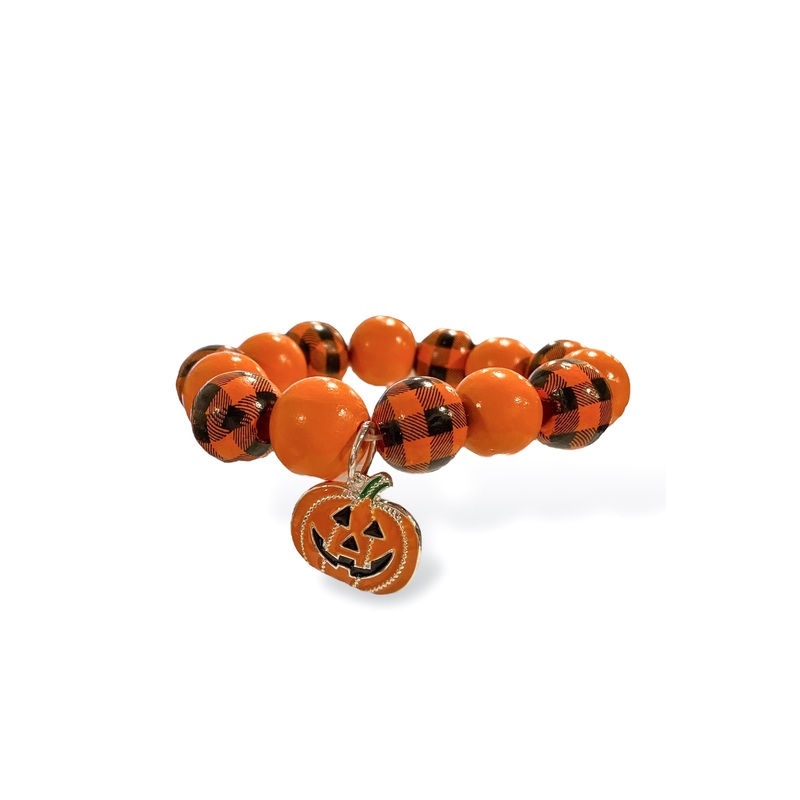 What a Fright Orange Stretch Bracelet