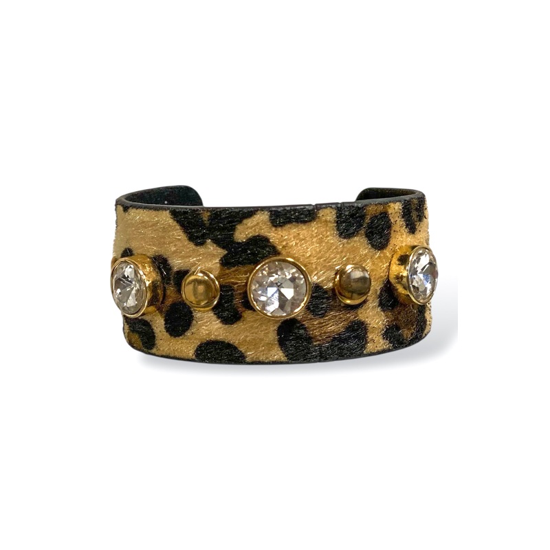 Calling You Out Leopard Cuff Bracelet