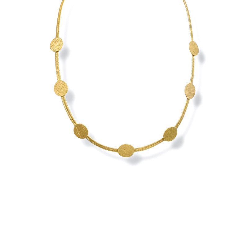 Spot The Difference Disc Station Chain Necklace