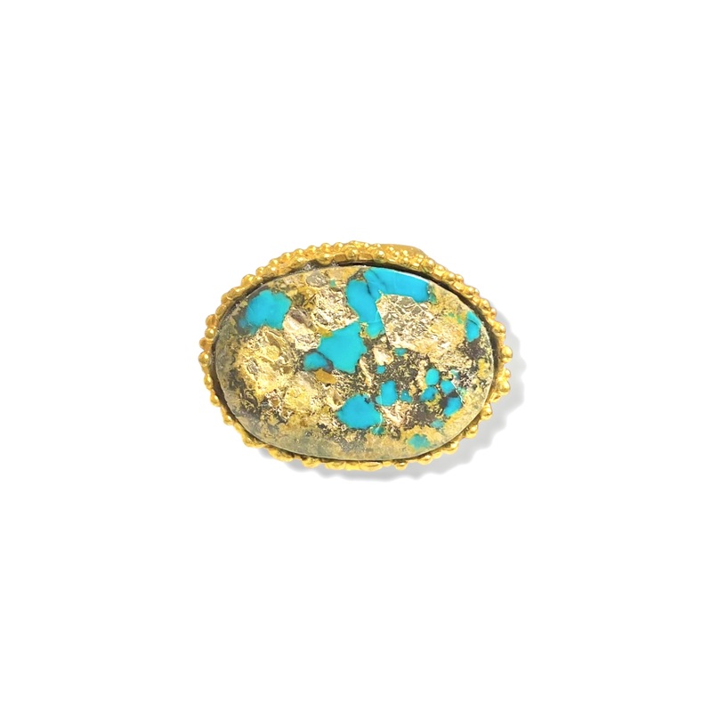 Made in the Deep South 1960s Turquoise Ring Size 6