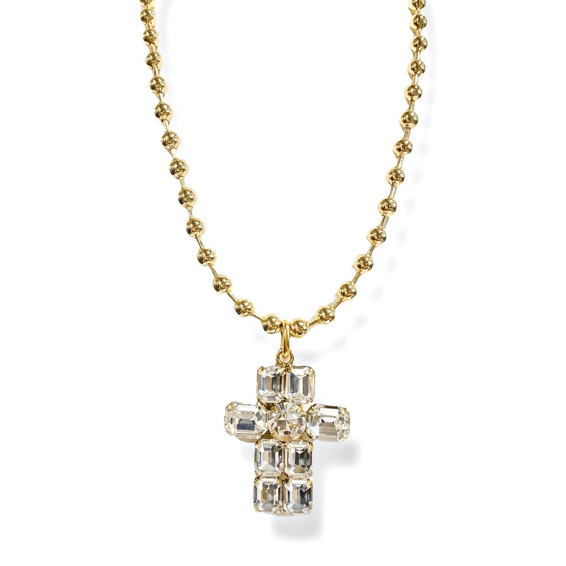 Yochi Follower Cross Necklace