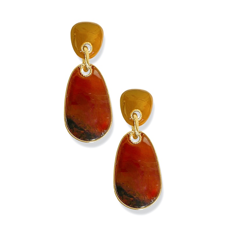 Back In Line Acrylic Dangle Earrings