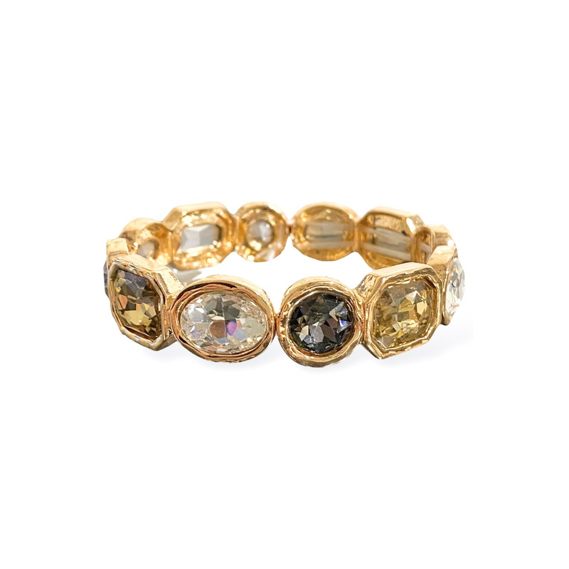 Dancing Into The Night Black Diamond Stretch Bracelet