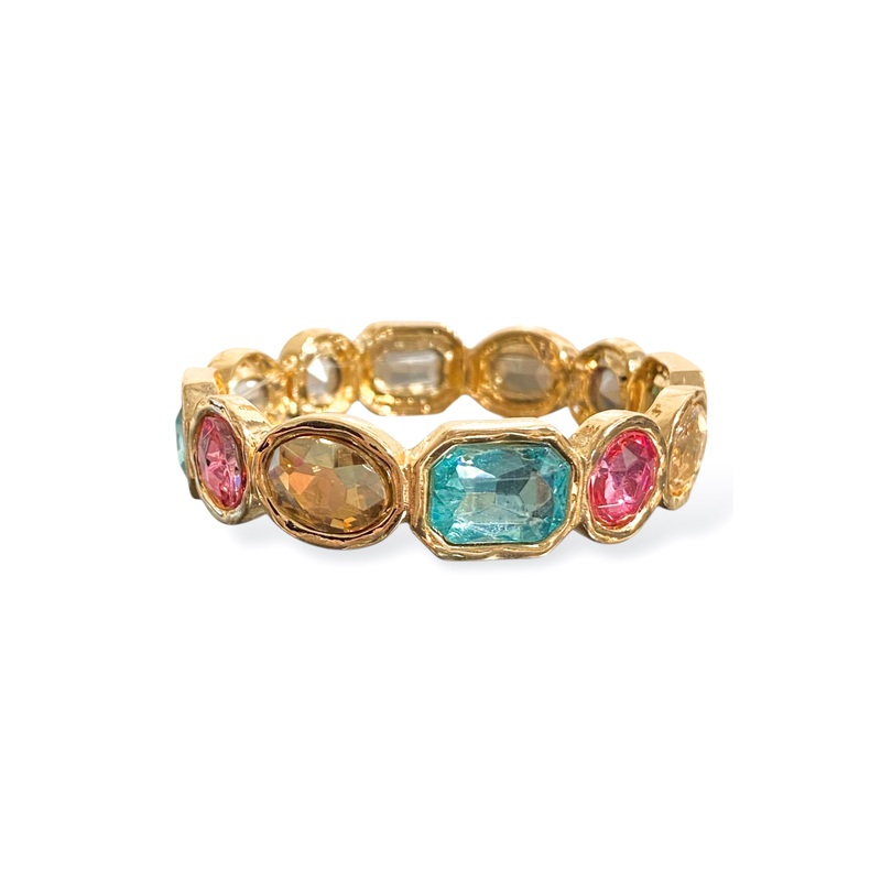 Dancing Into The Night Multi Color Stretch Bracelet