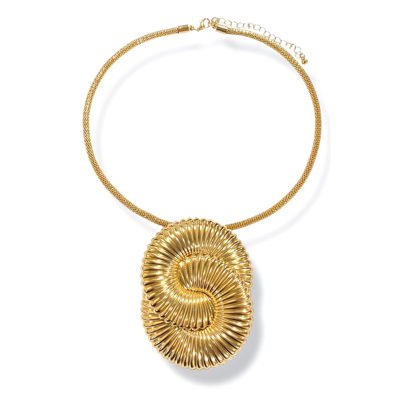 Part Of Me Gold Link Pendant Choker Necklace