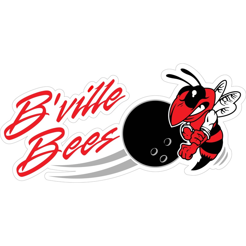 B’ville Bees Bowling Decal|5″-6″|(Two-Pack) 3″