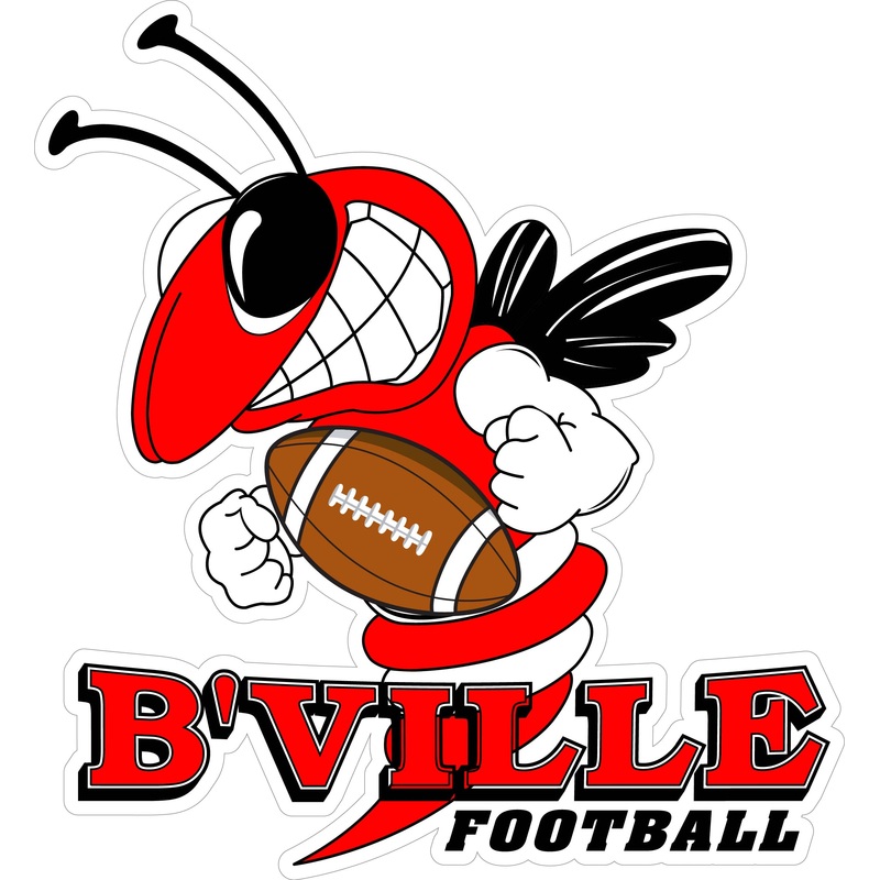 B’VILLE Football Bee & Football Decal