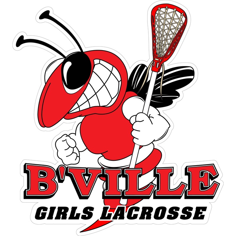 B’VILLE Girls Lacrosse Bee & Lax Stick Decal