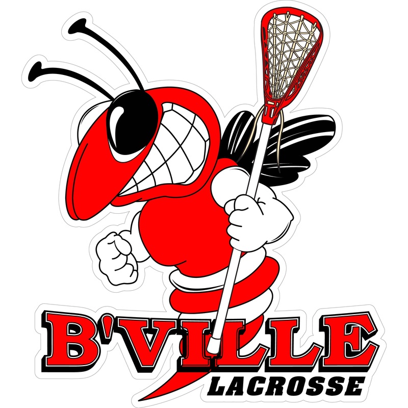 B’VILLE Lacrosse Bee & Lax Stick Decal