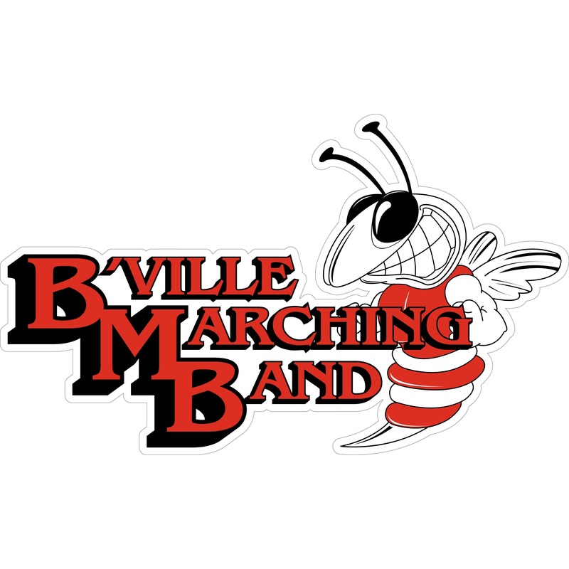 B’VILLE Marching Band Decal|5″-6″|(Two-Pack) 3″