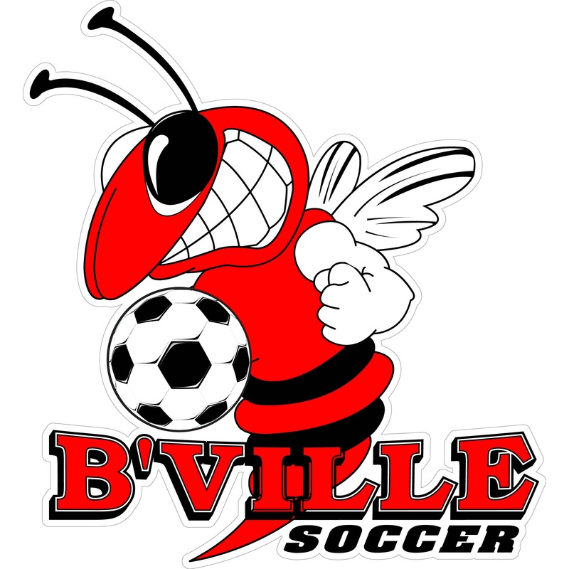B’VILLE Soccer Bee & Soccer Ball Decal