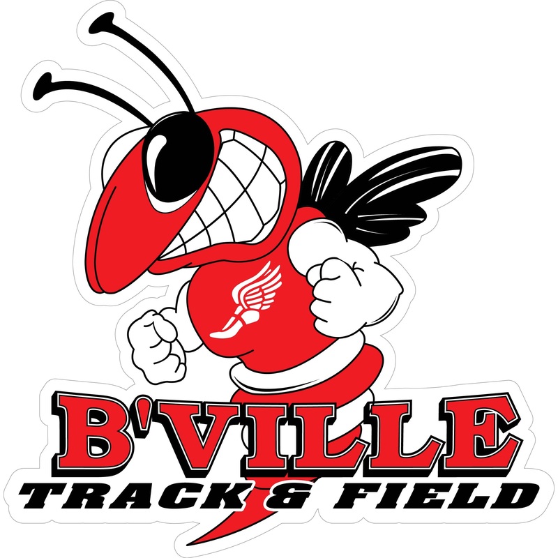B’VILLE Track & Field Decal|5″-6″|(Two-Pack) 3″