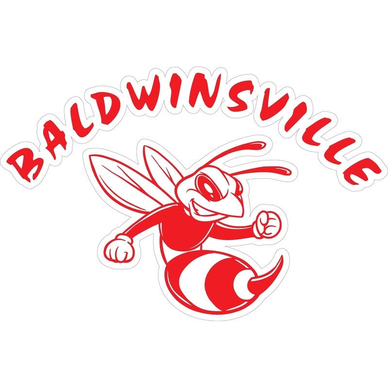 Baldwinsville Bee in Red Decal