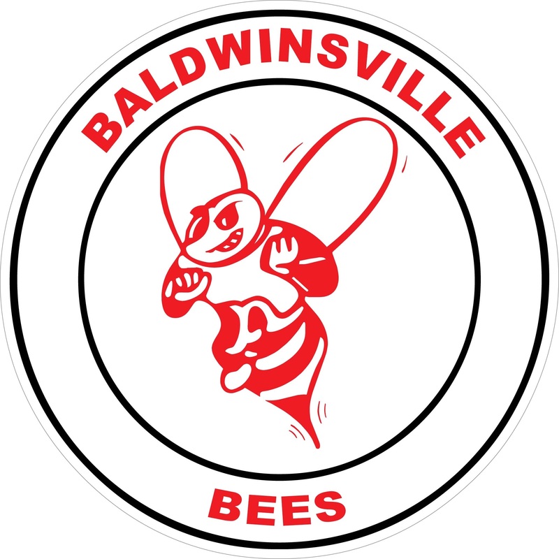 Baldwinsville Bees Circle Decal (Line Art)