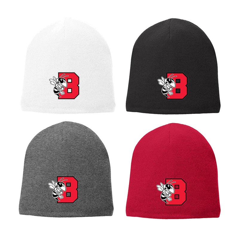 Embroidered B’ville B & Logo Winter Beanie Hat