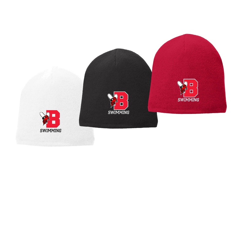 Fleece Lined Beanie Cap|Red|White|Black