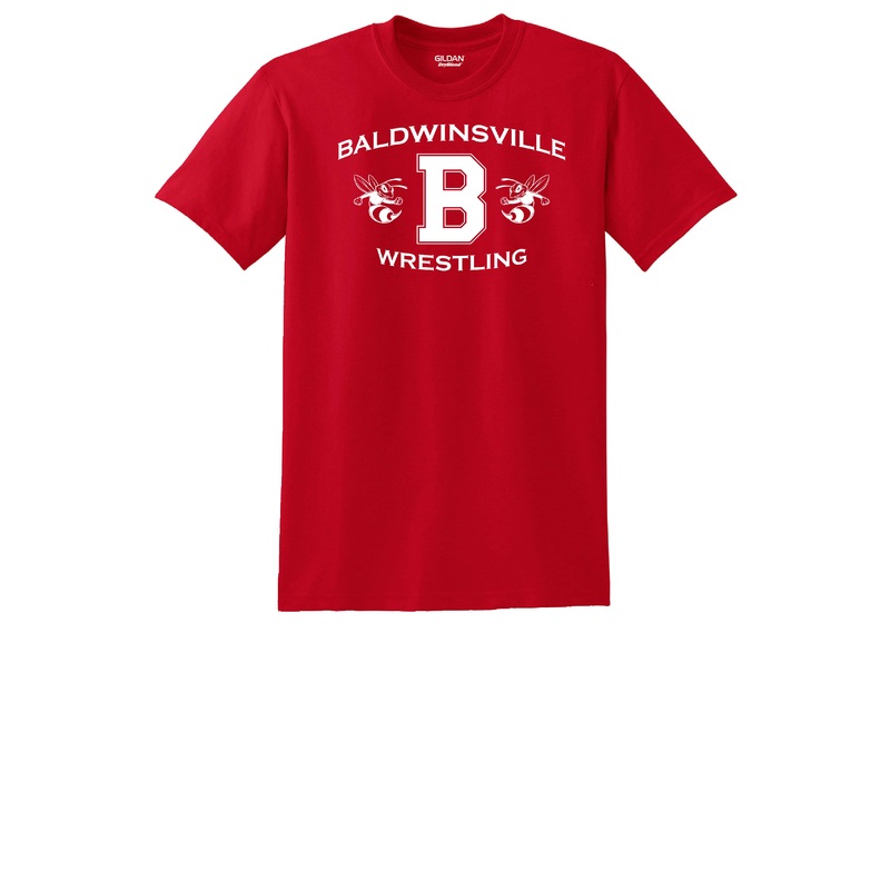 Gildan Short Sleeve T-Shirt – Baldwinsville Wrestling – Red
