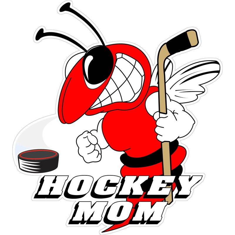 Hockey Mom Decal|5″-6″|(Two-Pack) 3″