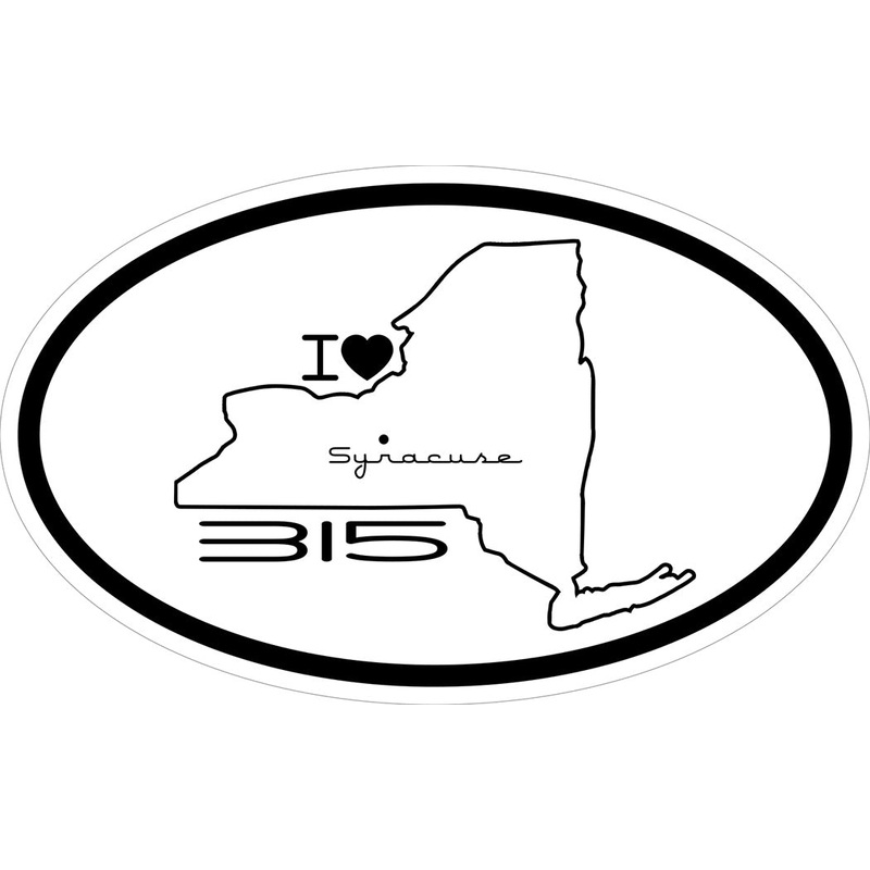I Love Syracuse 315 Decal