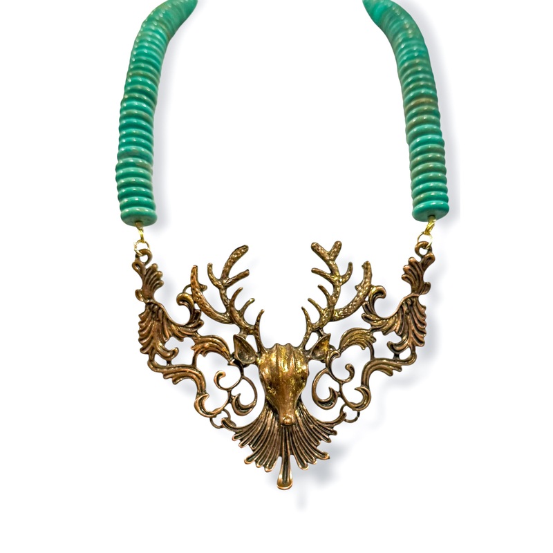 Made in the Deep South 1980s Pendant 1960s Turquoise Necklace