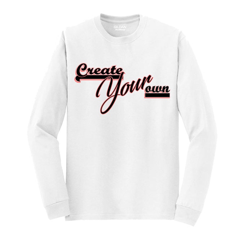 Two-Color Logo Custom Long-Sleeve