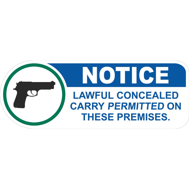 2A NOTICE 3×8 Window/Door Decal