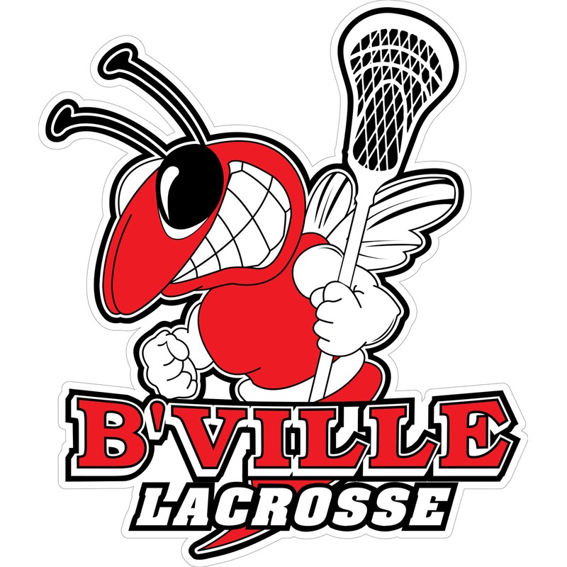 B’Ville Bee Lacrosse Decal|5″-6″|(Two-Pack) 3″